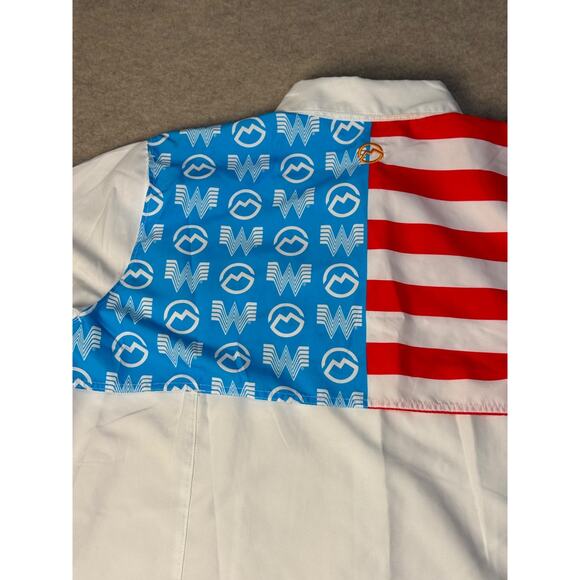 Whataburger Magellan Acadamy USA Flag Vented Fishing Shirt Women's XL 2023 - Picture 6 of 10
